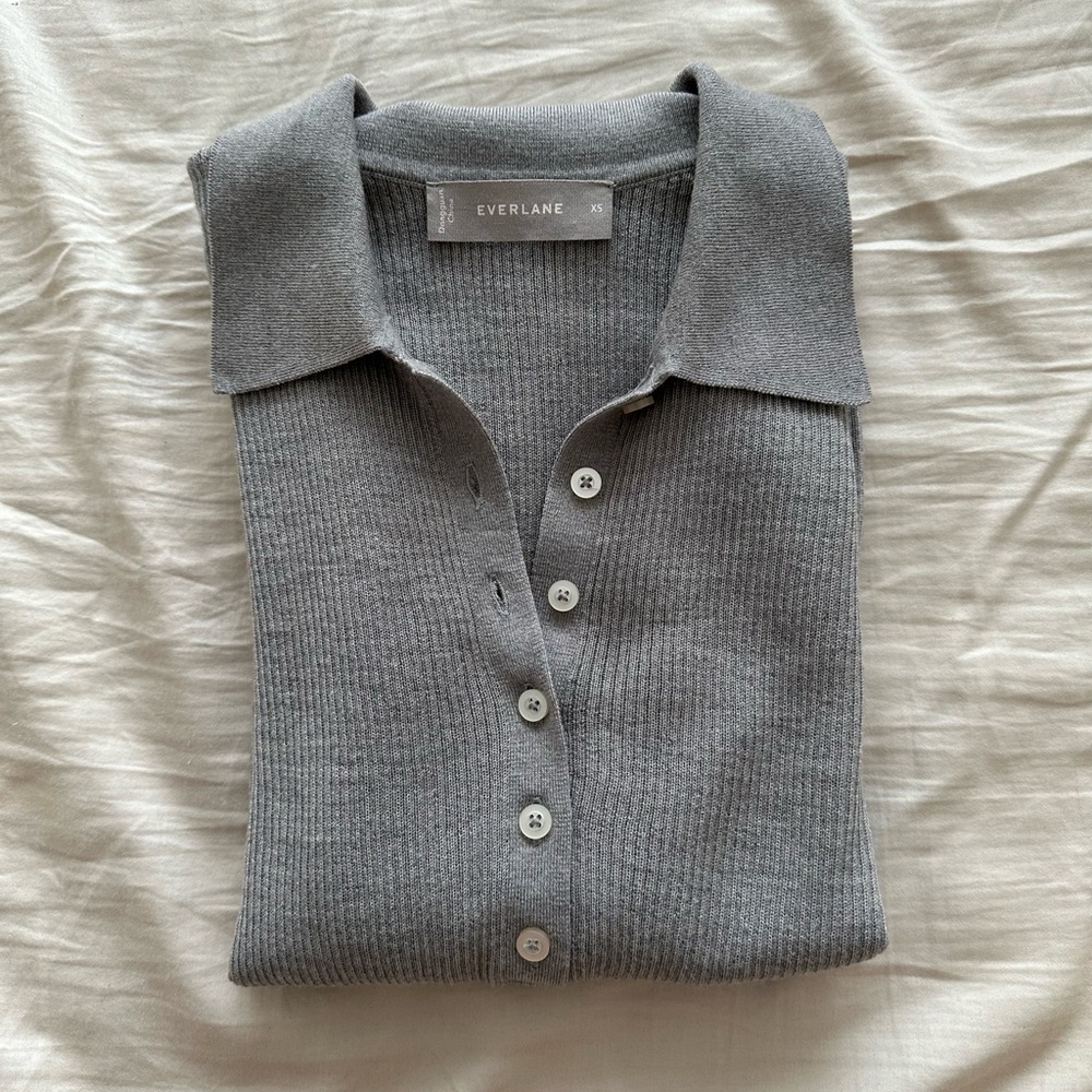 Everlane Italian Merino Rib Polo XS